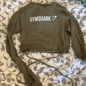 Gymshark long sleeve tie crop top